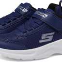 Skechers Kids Boys Dynamatic Sneaker (Navy, 1.5)