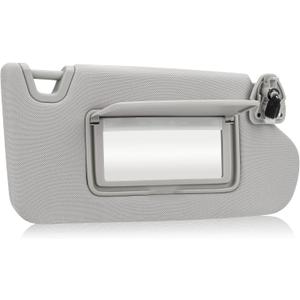 Gray Passenger Right Side Sun Visor Replacement Compatible with 2013 2014 2015 2016 2017 2018 Nissan Altima Without Sunroof Replace 96400-3TA2A (Grey)
