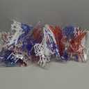 150 Pcs Patriotic Star Crazy Silly Straws Bulk 4th of July Red Blue White Loop Silly Reusable Plastic Drinking Straws for Veterans Day, Election Independence Day Party Supplies Decoration