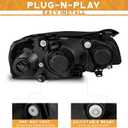 WEELMOTO Headlights for 2004-2006 Hyundai Elantra GLS/GT/SE/Limited