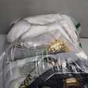 AILONEN Black and White Butterfly Comforter Set Queen Size,Gold Flower Butterfly Bedding Set for Kids Girls Women