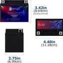Mighty Max Battery YTX4L-BS SLA Battery for ATV Quad Dirt/Pit Bike 50/70/110/125 CC Brand Product