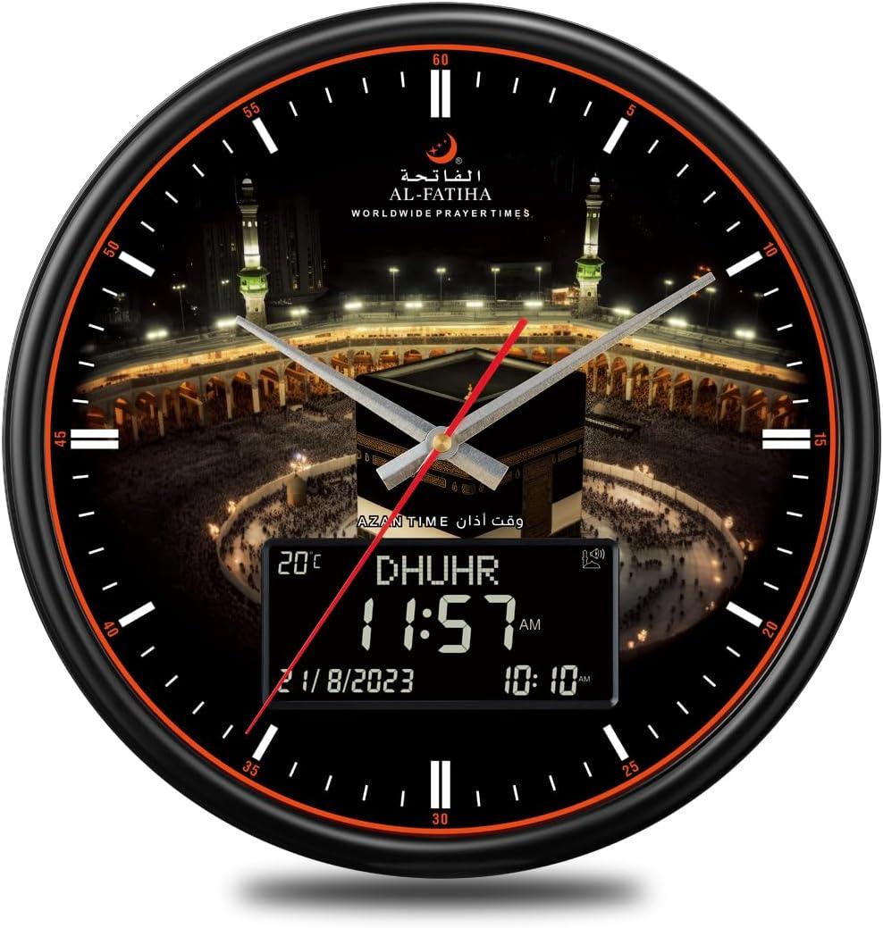 Azan Clock, LED Muslim Prayer Clock, Athan Wall Clock, Read Home/Office/Mosque Digital Azan Clock for Home Decor