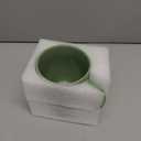 Smilatte 20 OZ Large Coffee Mug, Nice Ceramic Boss Tea Cup with Big Handle for Dad Men Women, Unique Style For Any Kitchen, Green-Brown