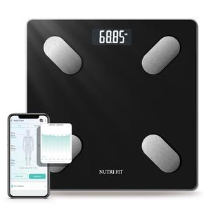 NUTRI FIT Smart Scale for Body Weight Body Composition Monitor, Bathroom Digital Weighing Scale with BMI, Body Fat, Muscle Mass, Accurate Bluetooth Home User Health Equipment Sync Apps