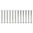 PATIKIL 24 Sets Chicago Screws, 5x60mm(DxH) Chicago Screws Phillips Binding Post Screw Bolts Leather Rivets 304 Stainless Steel Fasteners for Leather Belt Scrapbook Photo Albums, Silver