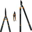 Fiskars Tree and Shrub Care Set, 3-Piece Lopper, Pruner, and Shear, One Size