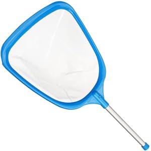 TidyMister Hot Tub Skimmer Spa Net with 12'' Aluminum Pole Ultra Fine Mesh Net Handy Leaf Skimmer for Small Above Ground Pools Pick Up Fine Debris Lightweight Net