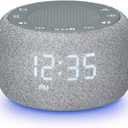 iLive Electronics Gentle Wake Alarm Clock White Noise Machine, ICNL254LG