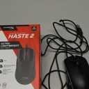 HyperX Pulsefire Haste 2 Wired Gaming Mouse- Ultra Lightweight, 53g, 8000Hz Polling Rate, Precision Sensor, Hyperflex 2 Cable, Plug and Play.,  Black