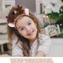 Reindeer Antlers Headband: Deer Hair Hoop Party for Halloween Christmas Birthday and Dance Parties