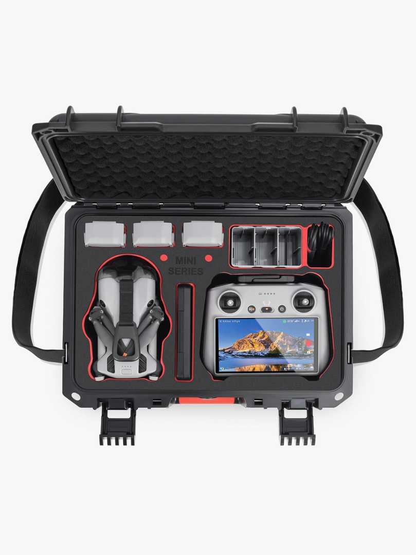 STARTRC Waterproof Hard Carrying Case for DJI Mini 5 Pro/4 Pro/3/3 Pro Accessories for RC-N3/RC2 Controller