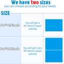 Syhood Extra Large Pool Liner Repair Patch 5.6 ft x 8.2 ft Blue Self Adhesive Vinyl Pool Patch Repair Kit for Christmas Bounce House Above Ground Pools Inflatable Floats Toys Snow Tube