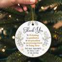 3 x Thank You Gifts for Women 2025, Appreciation Gifts for Coworkers, Mentors, Managers, Teachers, Friends, Moms, Ceramic Ornaments for Inspirational Christmas Decorations
