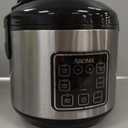 AROMA Digital Rice Cooker, 4-Cup (Uncooked) / 8-Cup (Cooked), Steamer, Grain Cooker, Multicooker, 2 Qt, Stainless Steel Exterior, ARC-914SBD