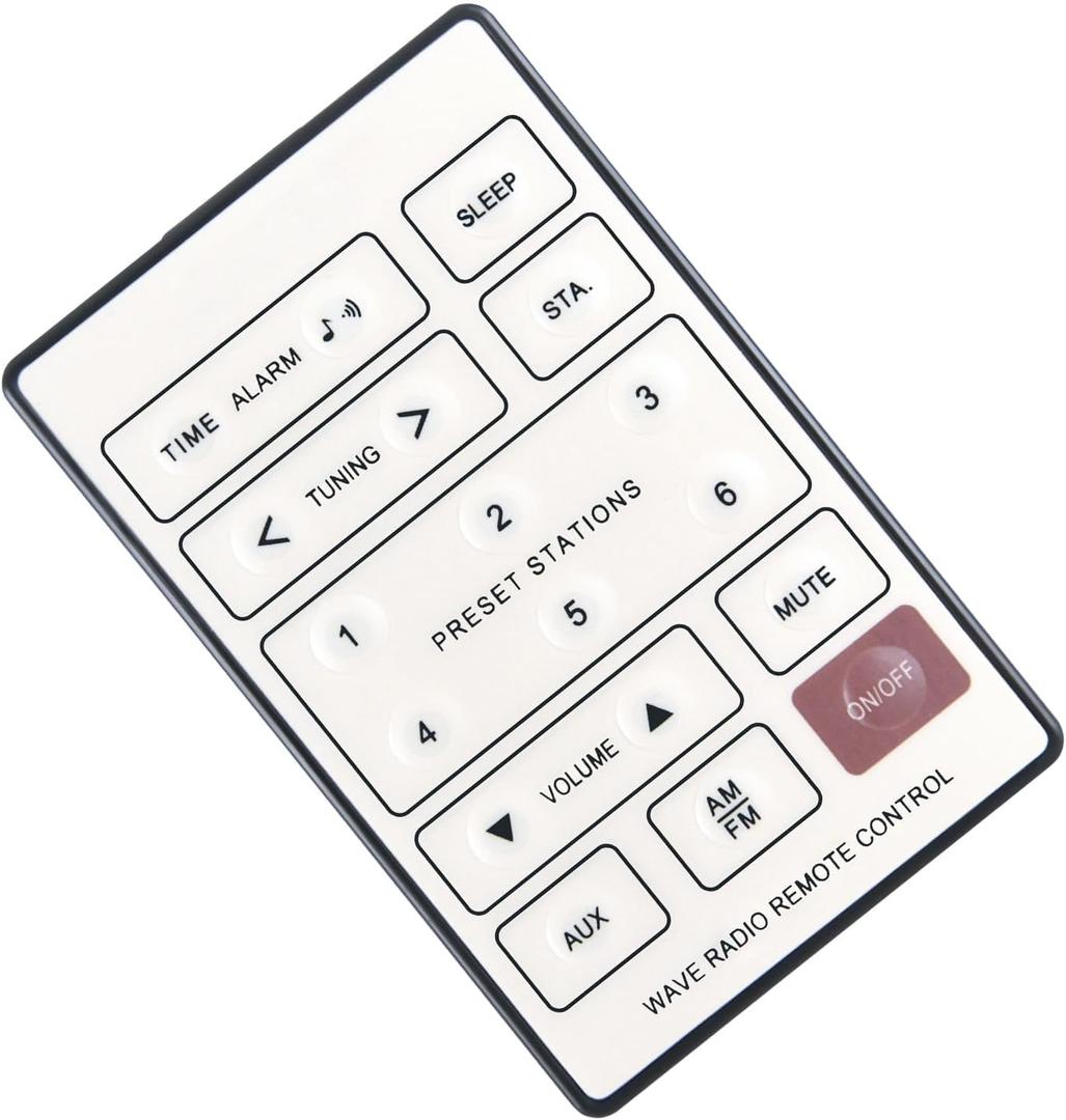 Replacement Remote Control fit for Bose Wave Radio AWR1-1W AWR1-G1 AWR1-2W AWR1-4A AWR1W1 AM189930 AWR113 AWR131 Clock Wave Radio