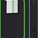 24''x24''x48'' Greenhouse Grow Tent with High Reflective 600D Mylar, Observation Windows and Removable Floor Tray for Indoor Plant Growing