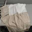 Crib Skirt Dust Ruffle, 100% Egyptian Cotton 400 Thread Count Soft Breathable Crib Bedding Skirt for Baby, Boys and Girls, 52"X28" with 14" Crib Bed Skirt Fading Resistant (Ivory)