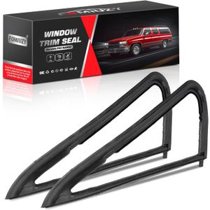 Front Door Window Vent Molding Rubber Felt Trim Seal Weather Strip Kit Fit Chevy C10 C20 C30 K10 K20 K30 K5 Blazer Suburban V1500 R1500 GMC C1500 C2500 C3500 K1500 K2500 K3500 Jimmy Truck