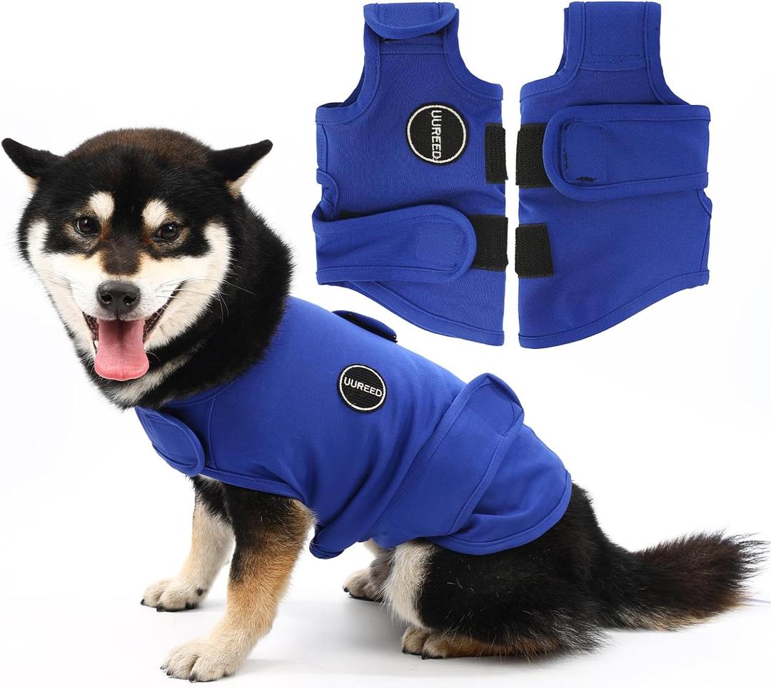 Dog Anxiety Vest Comfort Relief Coat, Dog Anxiety Calming Vest Wrap for Thunderstorm, Travel, Fireworks, Vet Visits, Separation Anxiety Relief for Dogs