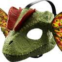 Mattel Jurassic World Dilophosaurus Role Play Mask with Venom Launchin Water Feature, Sound & Adjustable Frill, Dinosaur Costume Headgear Toy