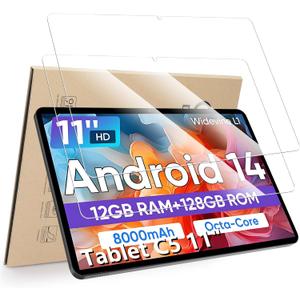 2-Pack Screen Protector Compatible with COLORROOM Tablet C5 11 inch Tablet, [HD Clarity] [9 Hardness] [Anti-Scratch] Tempered Glass