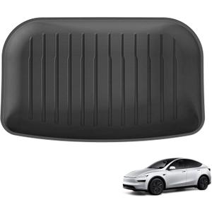 SMABEE Rear Trunk Lower Storage Mat for 2021-2024 2025 2026 Tesla Model Y Juniper 5 Seater All Weather TPE Rear Frunk Mat Car Accessories Interior Black
