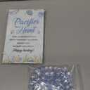 Thyle 51 Pcs Under The Sea Pacifier Hunt Baby Shower Games Include Hunt Sign and 50 Acrylic Pacifiers for Ocean Animal Baby Shower Game Decoration Sets Gender Reveal Newborn Announcement Party Decor (Blue)