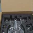 Galaxy Spaceship Whiskey Decanter Set for Men, Unique Liquor Decanter for Men, Spacecraft Limited Edition, Shot Glasses Set of 2, Birthday Gifts for Dad Husband Boss, Christmas Gift