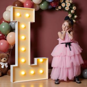imprsv 4FT Marquee Light Up Letters, Large Light Up Letters for Birthday Party Decor Wedding Decorations, Marquee Letters for Party Decoration Large Marquee Letters Arch Kit Decorations Letter L