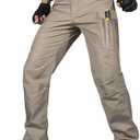 FREE SOLDIER Men's Tactical Pants Water Resistant Ripstop Cargo Work Lightweight EDC Hiking Pants with Multi Pockets 38W/28L