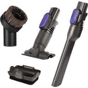 Crevice Tool Attachment for Shark Pet Cordless Stick IX141 IZ462H IZ483H IZ363HT IZ361H IZ163H IZ362H Removable Two-in-one Vacuum Crevice Tool Brush Replacement Parts for D-Shaped Vacuum