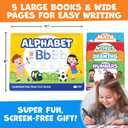 Magic Grooved Writing Practice for Kids Age 3-5 - Grooved Writing Books for Kids 3-5 - Handwriting Practice for Kids 5-7 - Tracing Books Toys for 4 Year Old - Preschool Learning Activities