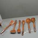 Met Lux Kitchen Utensil Set, 6 Pieces Set, High-Heat Tolerance, Orange Silicone Kitchen Utensils, For No-Stick Cookware - Restaurantware