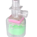 Water Lever Control Valve Transparent Full Automatic Plastic Tower Floating Ball Valve (G1/2 Top Water Inlet) 2-Pack
