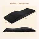 FAHKNS Lash Bed Topper, Ergonomic Lash Bed Foam Topper, High Density Foam Massage Table Pad, Curvy Esthetician Mattress, Washable Massage Table Padding Cushion for Beauty Salon, 70.8in23.6in, Black, Full