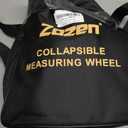 Zozen Measuring Wheel in Feet and Inches, Mechanical/Double Collapsible/One Key to Reset/Kickstand to Keep Stand/Starting Point Arrow and Cloth Carrying Bag, 0-9,999 Ft Measure Wheel.