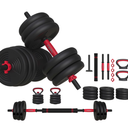 SmartBell Gym, 60 lbs. 4-in-1 Adjustable Interchangeable Dumbbell, Barbell, and Kettlebell Weight Set, Black