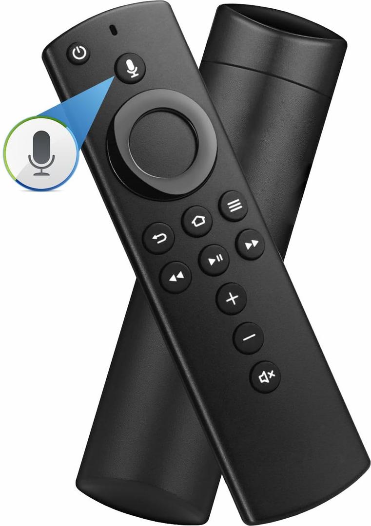 B BraiNice L5B83H 2nd Gen Smart Voice Remote Control Fit for AMZ Smart TVs 2nd Gen, Smart TVs Cube 2nd Gen, 1st Gen Smart TVs Cube, AMZ Smart TVs 4K, Smart TVs Lite, 3rd Gen AMZ Smart TVs, black