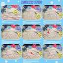 Ertyjikg DIY Pipe Cleaner Snowflake Craft Kit - Pipe Cleaner Pom Poms Stickers Winter Christmas Ornament Making Supplies for Child Adults