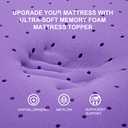 SINWEEK 2 Inch Gel Memory Foam Mattress Topper Ventilated Soft Pressure Relieve Mattress Pad, Breathable Bed Topper, CertiPUR-US Certified, King Size