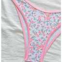 RoseSeek Women's 2 Piece Cute Bikini Sets Ditsy Floral Triangle Bikini Tops and Bottoms Swimsuits Vacation Beachwear Yellow Large (White, L)