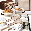 Sourdough Starter Kit with Proofing Basket,bread baking supplies & 34oz Jar