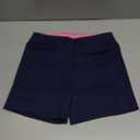 JOCMIC Girls Athletic Shorts Kids Dance High Waisted Yoga Short for Bike Gym Volleyball Running (11-12 Years, Navy Blue)