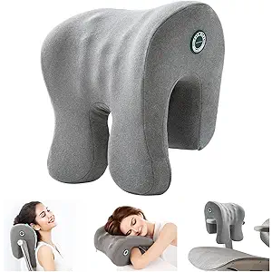 Desk Napping Pillow & Office Chair Headrest, Ergonomic Memory Foam Neck Support Pillow for Car, Gaming & Workstations, Multifunctional Comfort for Adults