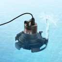 VEVOR Automatic Pool Cover Pump, 1/2 HP 1600 GPH, 120V Submersible Swimming Pool Cover Pump with 25 ft Power Cord, 25 ft Max Head Lift, Water Removal and Transfer Pump, for Pool Draining Hot Tubs