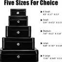 KYODOLED Metal Cash Box with Money Tray and Lock,Money Box with Cash Tray,Cash Drawer,11.81"x 9.45"x 3.54" Black X Large