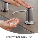 Soap Dispenser for Kitchen Sink(Brushed Nickel),Stainless Steel Countertop Dish Soap Dispenser Pump with 47 '' Extension Tube kit