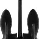 SeaSense Navy Boat Anchor - Ideal for a Small Boats, Pontoons, Fishing Vessels, Kayaks & More, Great for Rocky, Sandy, Muddy or Weedy Bottoms - Black Vinyl Coating, 28 lbs, for Boats 19 - 21