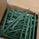 BTSULYOO 6-Inch Plastic Stakes Sturdy Lawn Nails Anchors Rustproof(100)